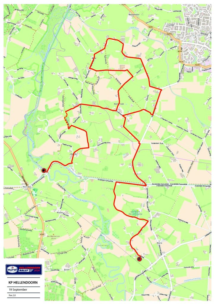 Kaart klassementsproef Hellendoorn - Eurol Hellendoorn Rally 2026