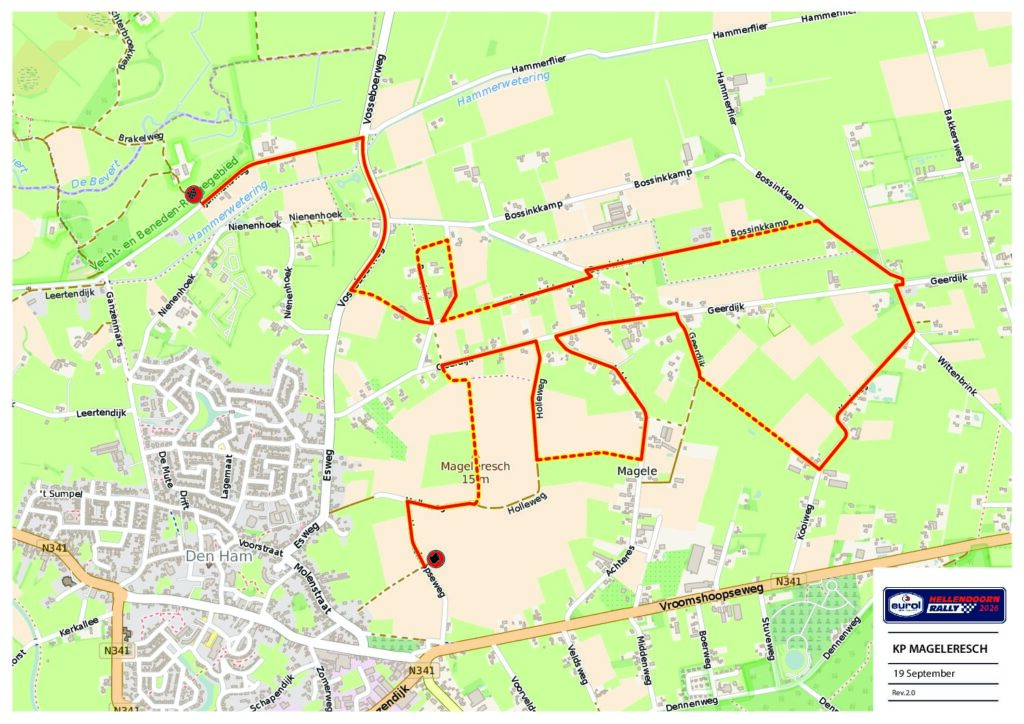 Kaart klassementsproef Mageleresch - Eurol Hellendoorn Rally 2026